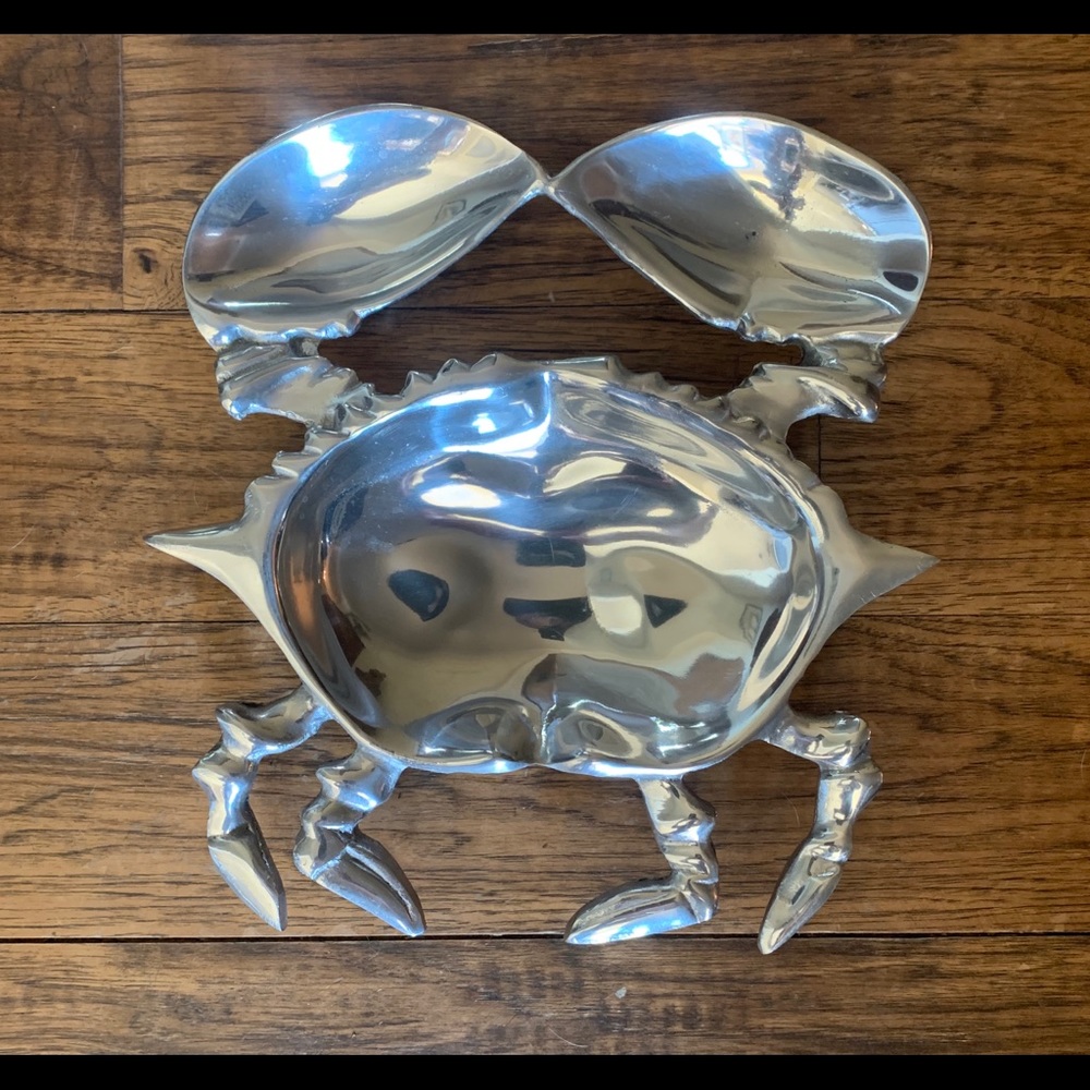 Never Used Metal Crab Dip Bowl